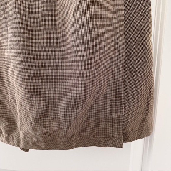 Vintage Exofficio Brown Houndstooth Mini Skort Women’s Size 8 Preppy Academia - Picture 11 of 17